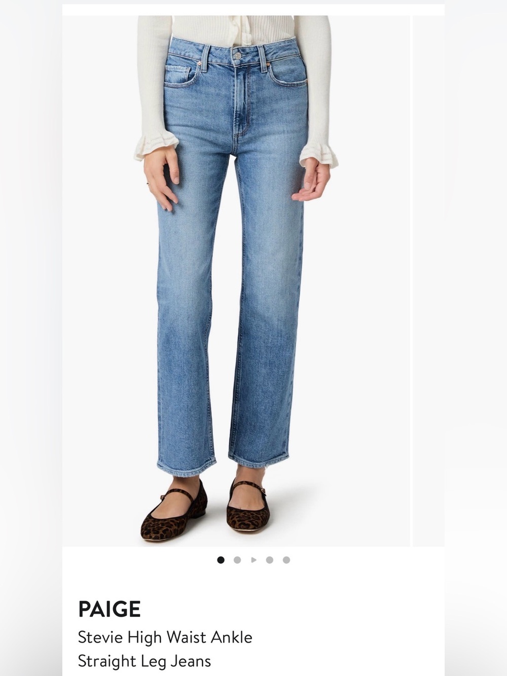 PAIGE women’s Stevie Ankle Jeans Size 24  Straight-Leg Jeans